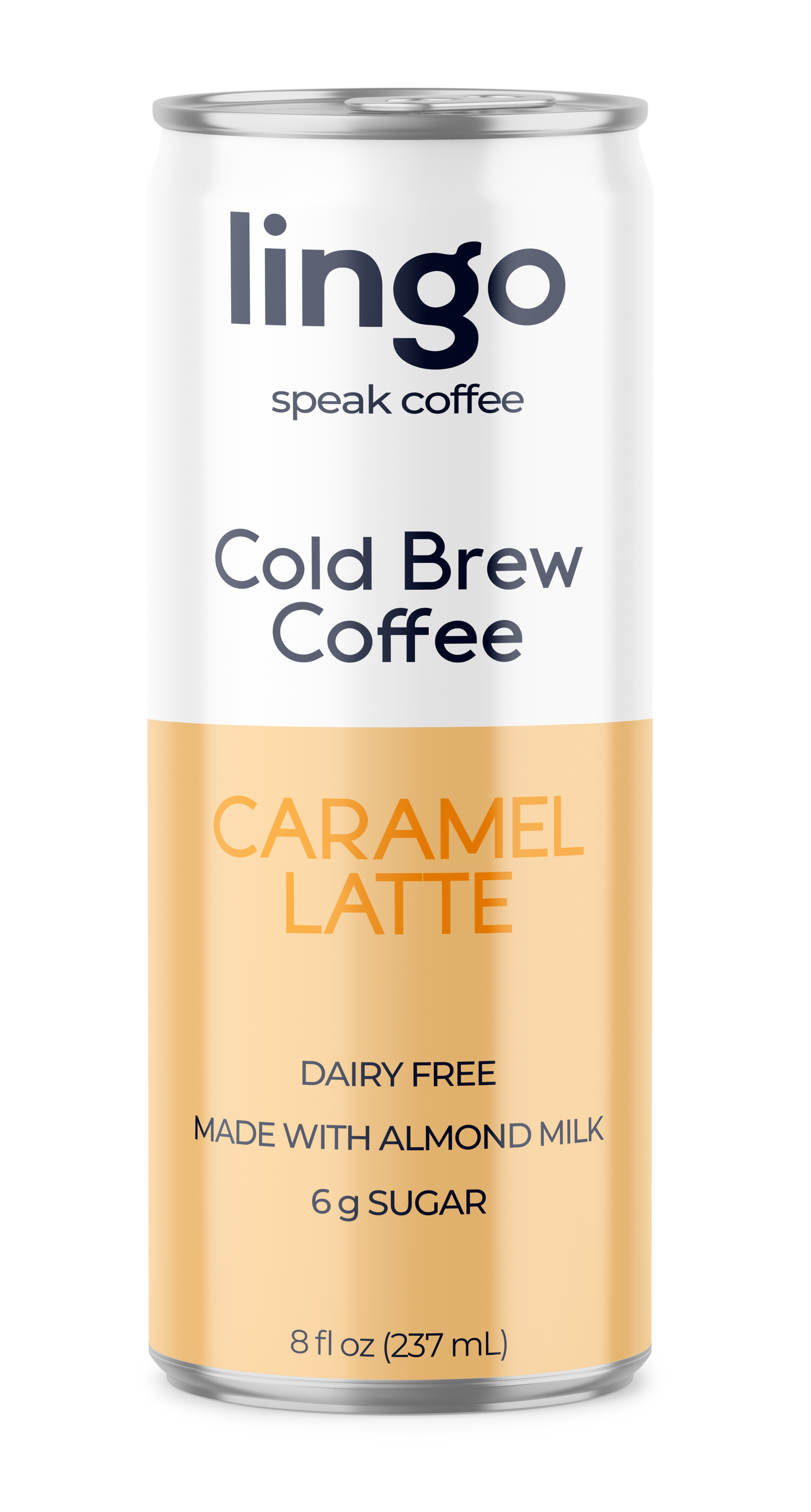 lingo Cold Brew Coffee Latte - Caramel 12 Pack