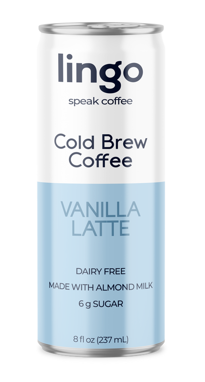 lingo Cold Brew Coffee Latte - Vanilla 12 Pack